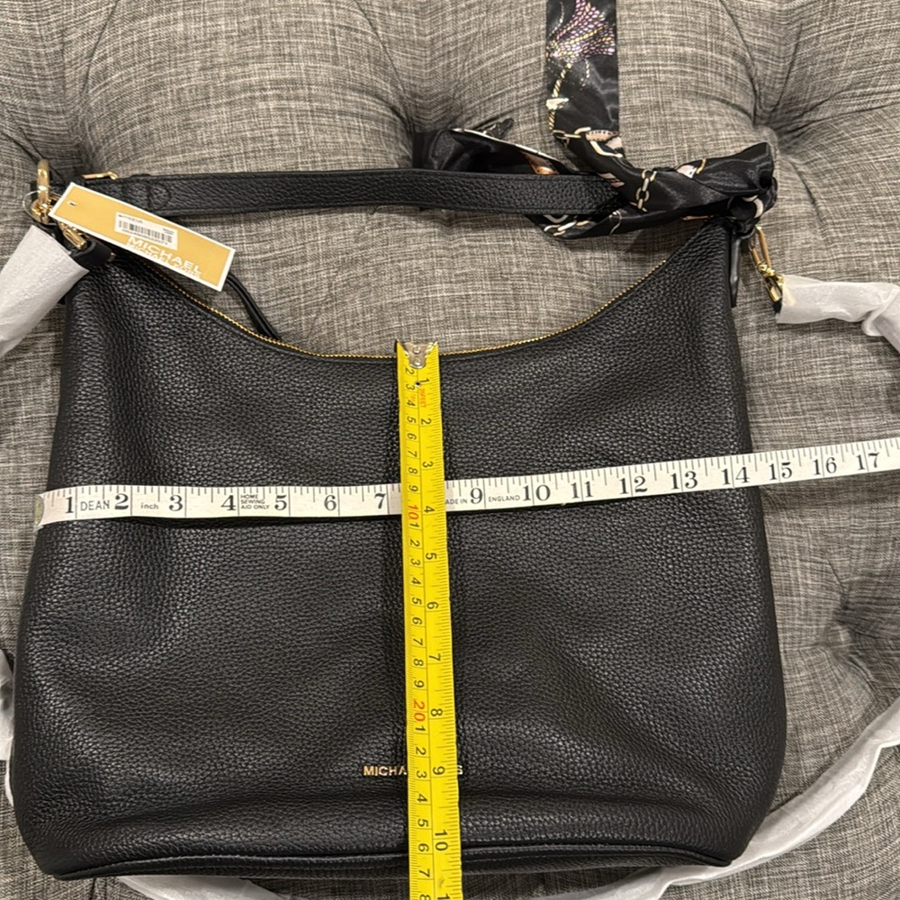 Michael Kors Bag Large Black Pebbled Leather Satchel Bag - Picture 17 of 17